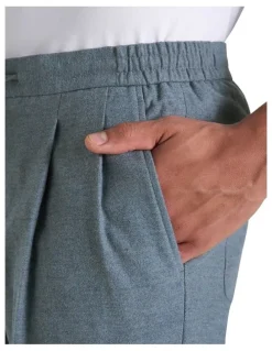 MJ Bale Norwood Drawstring Trouser in Denim Melange