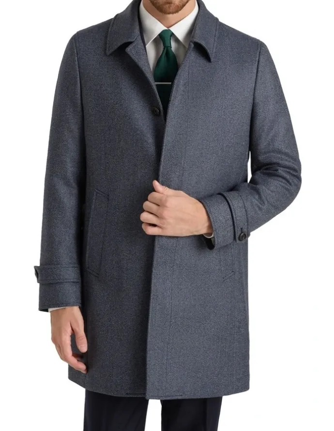 MJ Bale Oberon Coat in Lake House Blue