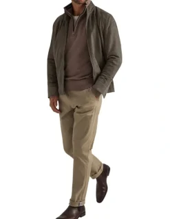 MJ Bale Perry Knit Half-Zip in Latte