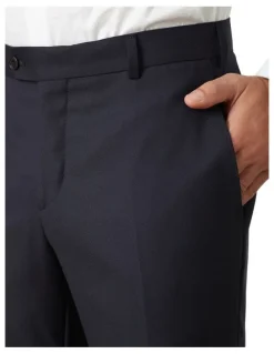 MJ Bale Saunders Slim Trouser in Navy