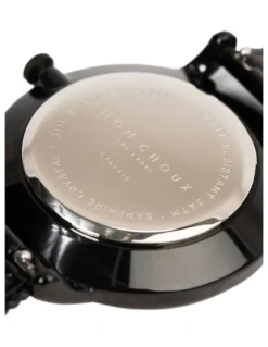Mon Choux Classic Mesh Watch 38mm in White/Black