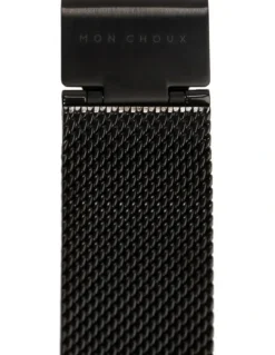 Mon Choux Classic Mesh Watch 38mm in White/Black