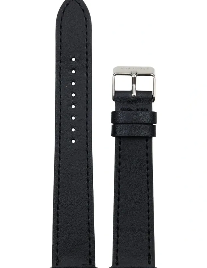 Mon Choux Classic Noir Grape Vegan Leather Watch 38mm in Silver