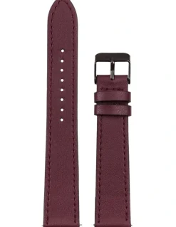 Mon Choux Classic Burgundy Grape Vegan Leather Watch 38mm in Noir