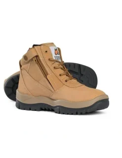 Mongrel Zipsider Safety Steel Toe 261050 Work Boots in Wheat