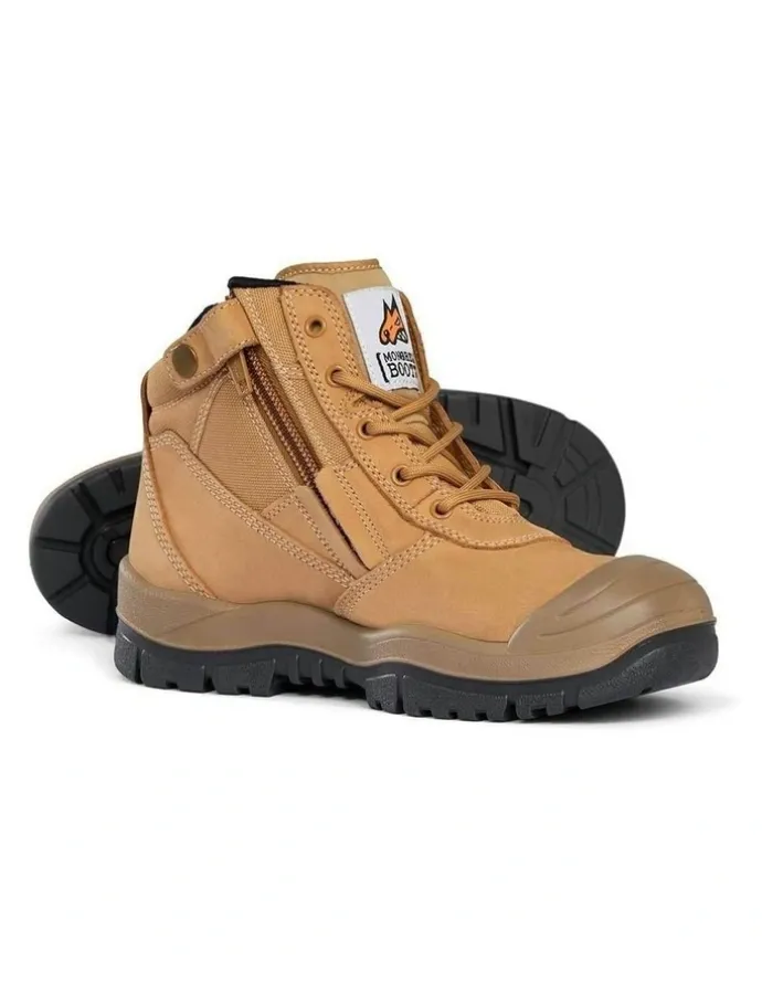 Mongrel Zipsider Scuff Cap Safety Steel Toe 461050 Work Boots in Wheat