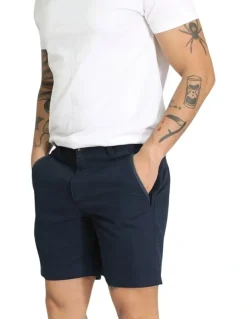 Mosmann Brando Chino Shorts in Navy