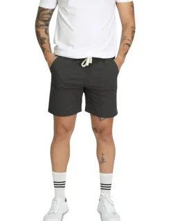 Mosmann Travis Casual Shorts in Charcoal