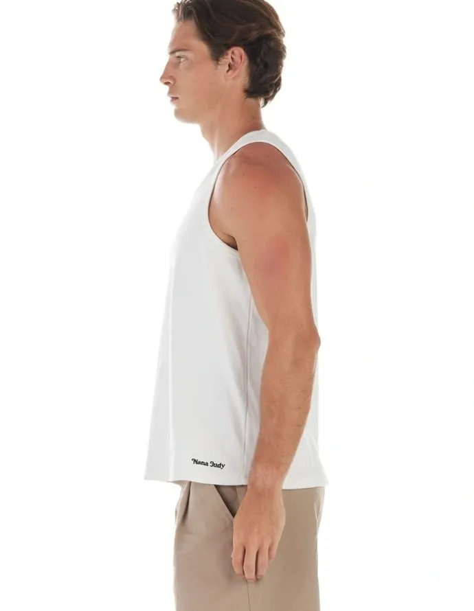 Nana Judy Winston Rib Singlet in Off White