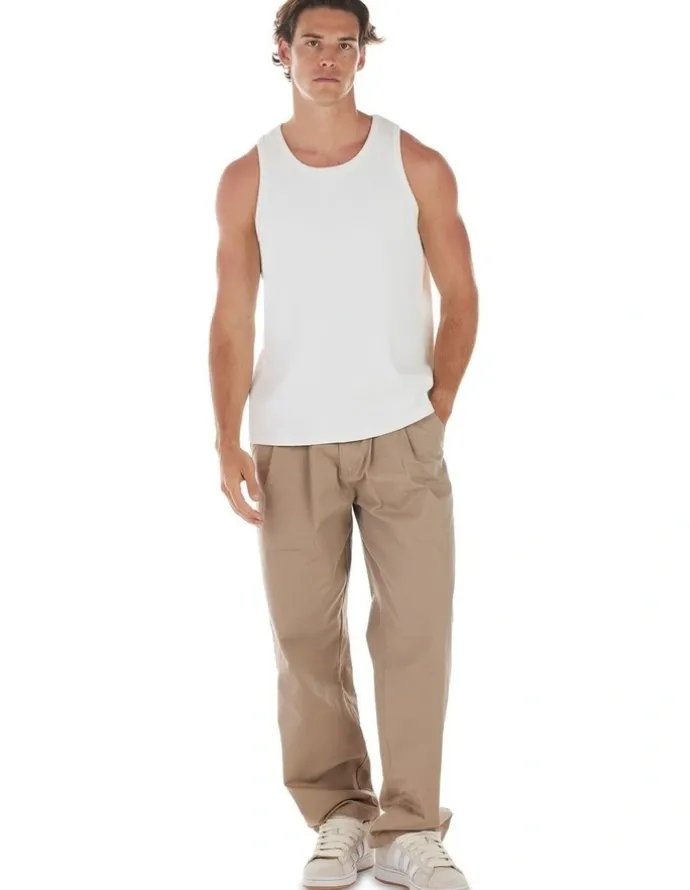Nana Judy Winston Rib Singlet in Off White