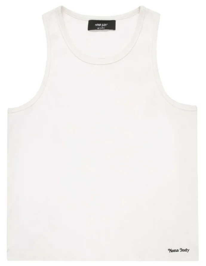 Nana Judy Winston Rib Singlet in Off White