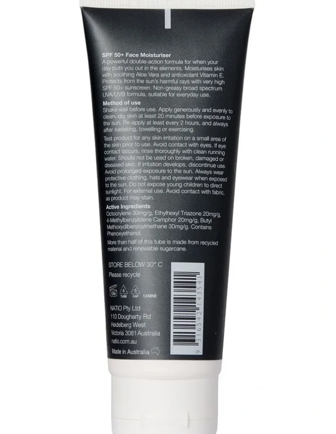 Natio SPF50+ Face Moisturiser