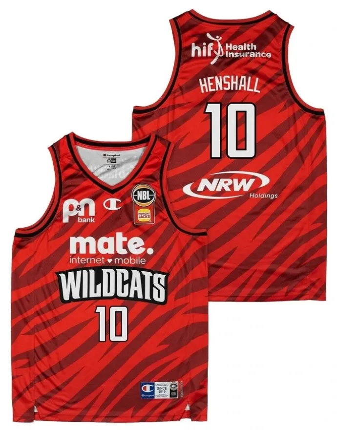 NBL Store Ben Henshall Perth Wildcats 25/26 Primary Jersey in Red