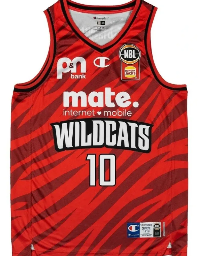 NBL Store Ben Henshall Perth Wildcats 25/26 Primary Jersey in Red