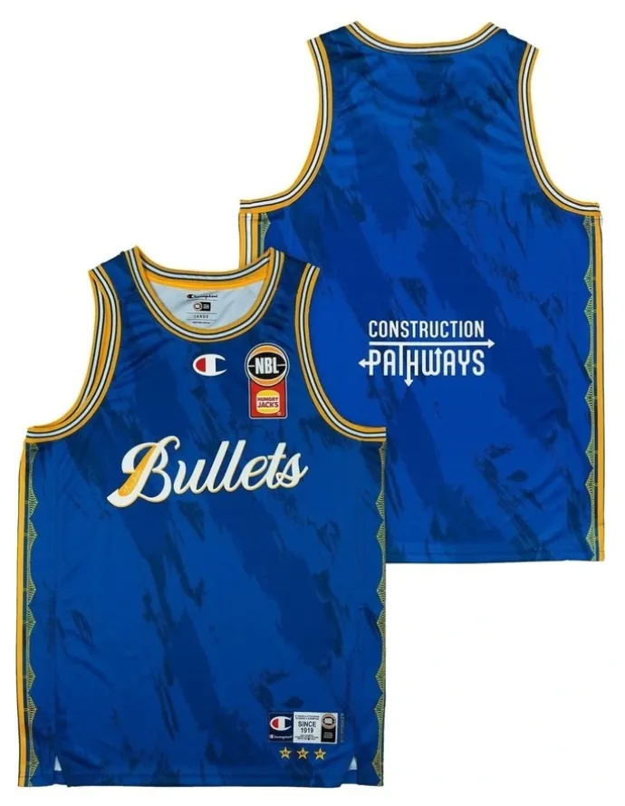 NBL Store Brisbane Bullets 25/26 Primary Jersey in Blue