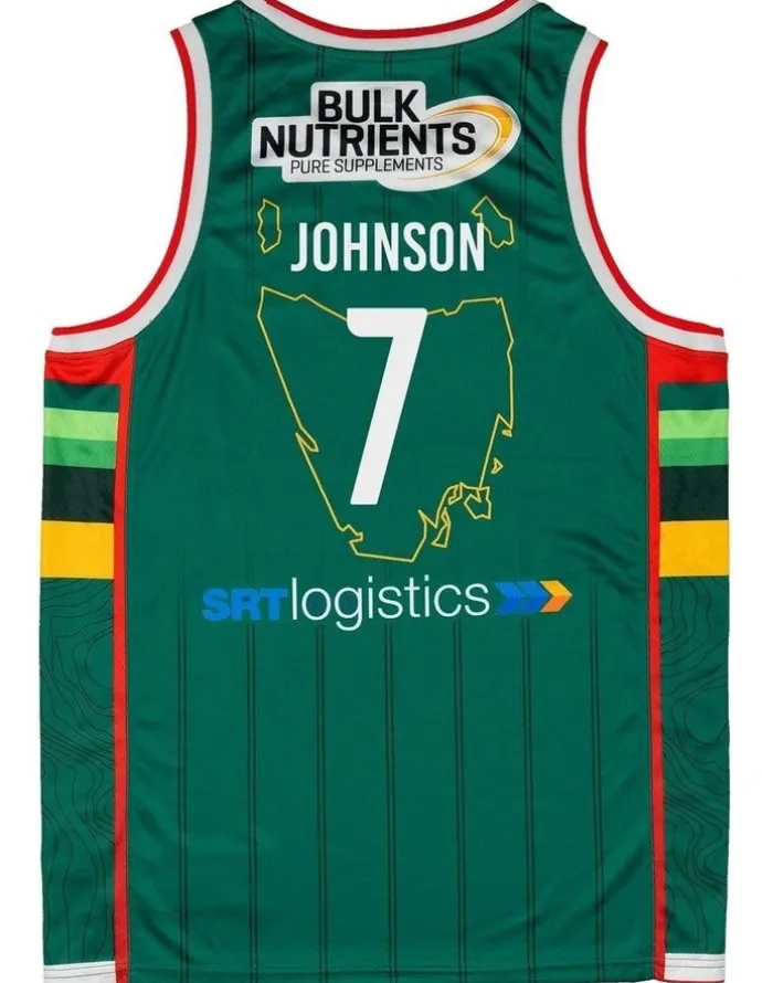 NBL Store David Johnson Tasmania JackJumpers 25/26 Primary Jersey in Green
