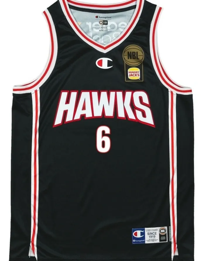 NBL Store Illawarra Hawks 25/26 Primary Jersey William Hickey in Black