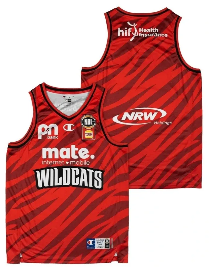 NBL Store Perth Wildcats 25/26 Primary Jersey in Red