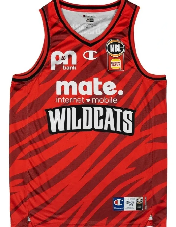 NBL Store Perth Wildcats 25/26 Primary Jersey in Red