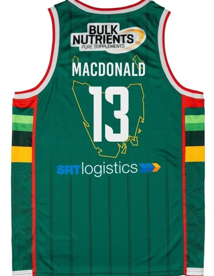 NBL Store Sean Macdonald Tasmania JackJumpers 25/26 Primary Jersey in Green