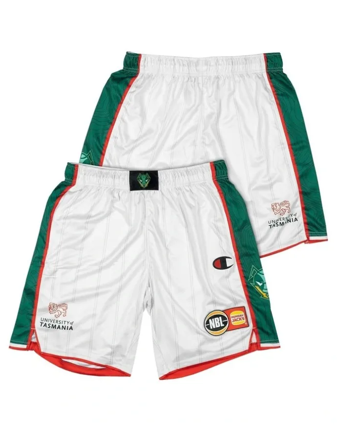 NBL Store Tasmania JackJumpers 25/26 Alternate Shorts in White