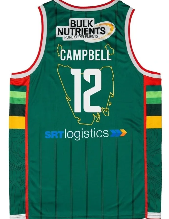 NBL Store Tyger Campbell Tasmania JackJumpers 25/26 Primary Jersey in Green