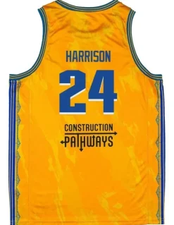 NBL Store Tyrell Harrison Brisbane Bullets 25/26 Alternate Jersey in Yellow