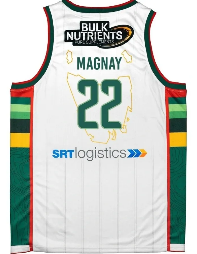 NBL Store Will Magnay Tasmania JackJumpers 25/26 Alternate Jersey in White