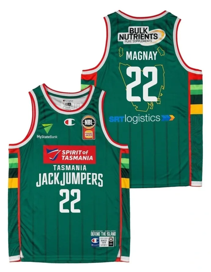 NBL Store Will Magnay Tasmania JackJumpers 25/26 Primary Jersey in Green