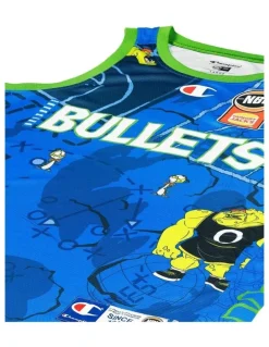 NBL Store Brisbane Bullets 25/26 Space Casey Prather Jam Jersey in Blue