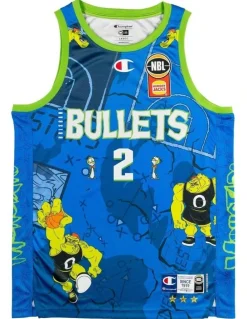 NBL Store Brisbane Bullets 25/26 Space Jam Jaylen Adams Jersey 2 Piece in Blue