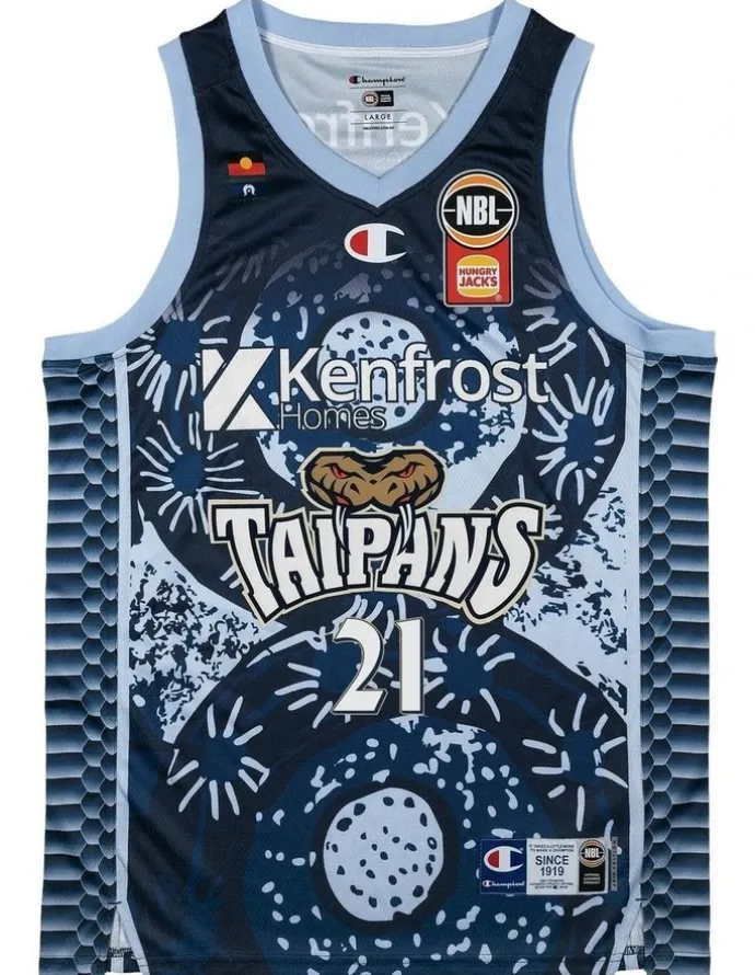 NBL Store Cairns Taipans 25/26 Indigenous Jersey in Blue