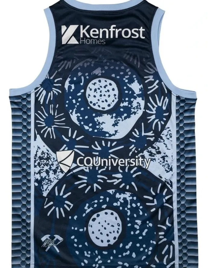 NBL Store Cairns Taipans 25/26 Indigenous Jersey in Blue