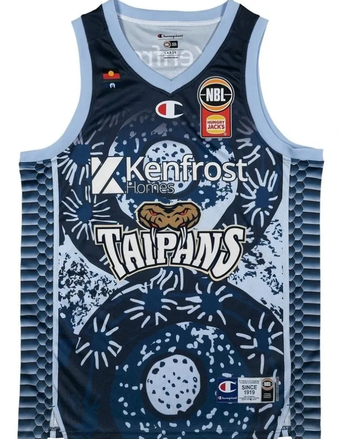 NBL Store Cairns Taipans 25/26 Indigenous Jersey in Blue