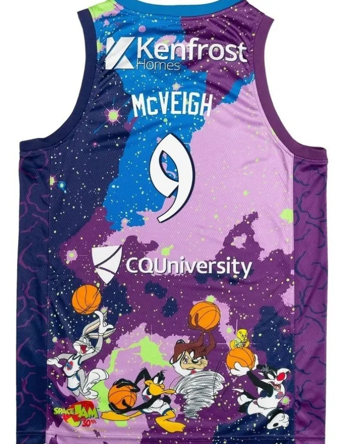 NBL Store Cairns Taipans 25/26 Space Jam Jersey in Purple