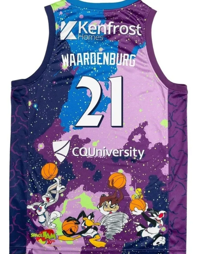 NBL Store Cairns Taipans 25/26 Space Jam Jersey in Purple