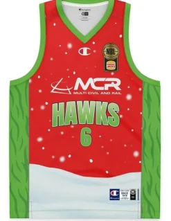 NBL Store Illawarra Hawks 25/26 Christmas Jersey in William Hickey
