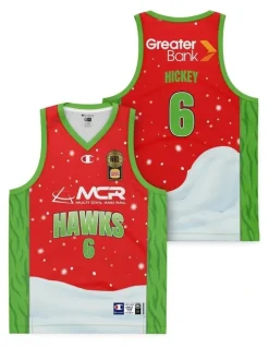 NBL Store Illawarra Hawks 25/26 Christmas Jersey in William Hickey