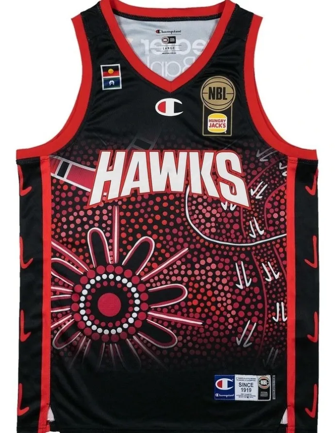 NBL Store Illawarra Hawks 25/26 Indigenous Jersey in Black