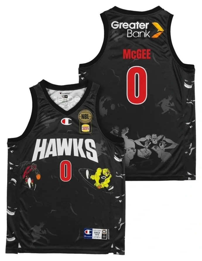 NBL Store Illawarra Hawks 25/26 Space Jam JaVale McGee Jersey Pack of 2 in Black