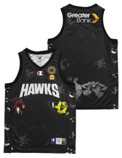 NBL Store Illawarra Hawks 25/26 Space Jam Jersey in Black