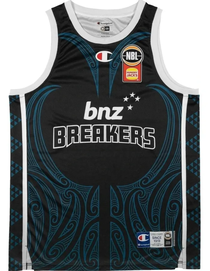 NBL Store New Zealand Breakers 25/26 Indigenous Jersey in Black