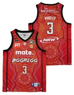 NBL Store Perth Wildcats 25/26 Indigenous Jersey Dylan Windler in Red