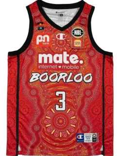 NBL Store Perth Wildcats 25/26 Indigenous Jersey Dylan Windler in Red