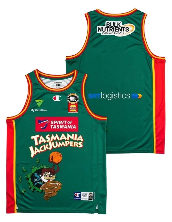 NBL Store Tasmania JackJumpers 25/26 Space Jam Jersey in Green