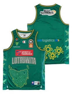 NBL Store Tasmania Jack Jumpers 25/26 Indigenous Jersey in Green