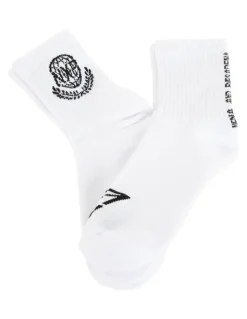 Nena & Pasadena Global Mix Socks 2 Pack in Optical White