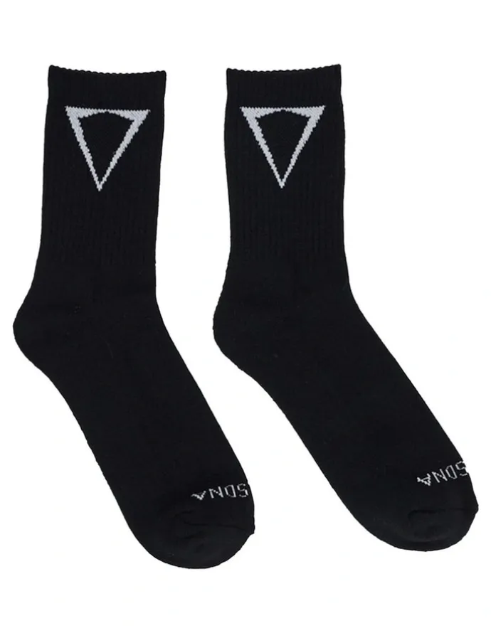 Nena & Pasadena Training Mix Socks 2 Pack in Jet Black