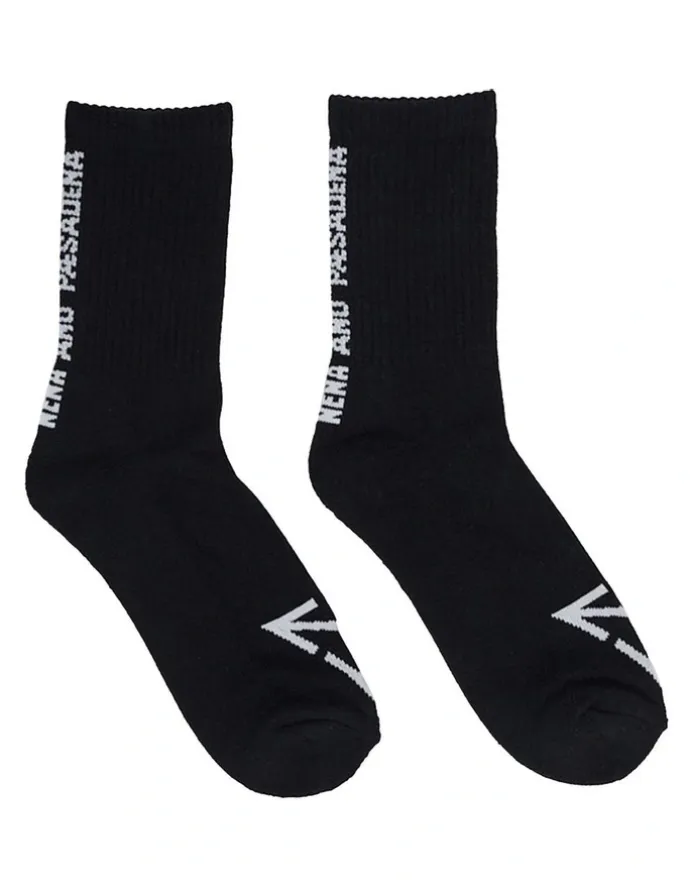 Nena & Pasadena Triple Mid Socks 2 Pack in Black