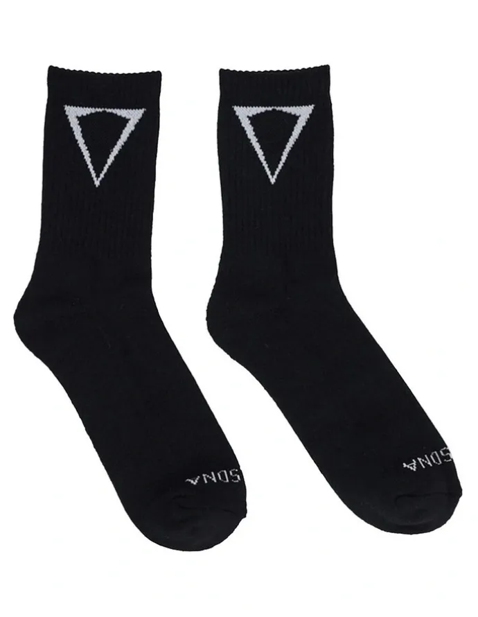 Nena & Pasadena Triple Mid Socks 2 Pack in Black